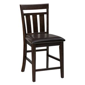 Upholstered Slat back Stool